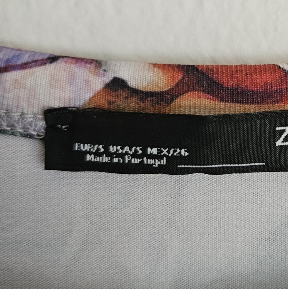 Zara polyamide dress with floral print - Picture 7 of 7